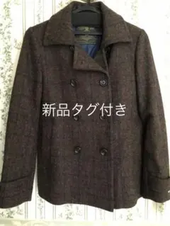 ハリスツイードPコート新品のサムネイル