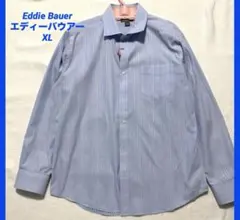 美品　Eddie Bauer エディーバウアー 長袖　ビジネス　ストライプ　XL