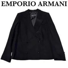 EMPORIO ARMANI イタリア製 ダブルジャケット 40 ブラック