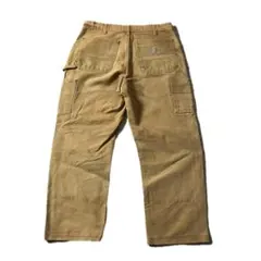 Carhartt ダブルニー ペインターパンツ ブラウン ペンキ L32 W32