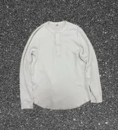 00s OldUNIQLO サーマルロンT 白 Mサイズ ストリートシックY2K