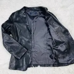 【良品】 スピックアンドスパン　レザー　ジャケット　黒