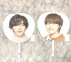 美品　なにわ男子　大橋和也　道枝駿佑　うちわセット　ポップモール　会報おまけ付き