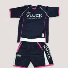 Lサイズ■VLUCK フットサルウェア 上下セット ブラック ピンク