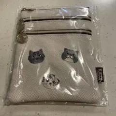 KALDI ネコの日バッグ 3段マルチポーチ