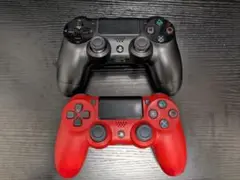 SONY DualShock 4 コントローラー 黒 赤