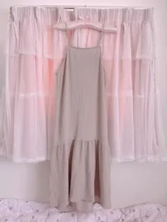 パール付きキャミワンピース