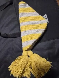 かぎ針編み変型タッセル付きケースポーチ