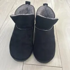 ブラックムートン風ブーツ【19.0】