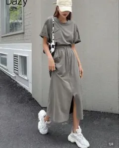 美品 SHEIN シーイン DAZY Tシャツ スカート セットアップ XL
