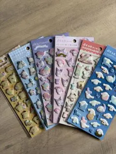 ぷくっとシールサンリオキャラクター立体シール6枚セット