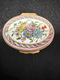 HALCYON DAYS ENAMELS 小物入れ 花柄 英国製