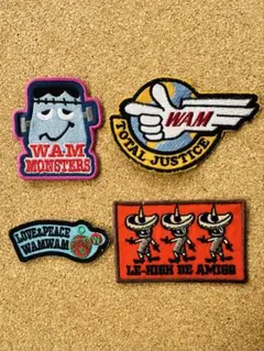 刺繍パッチセット（WAM MONSTERSなど）