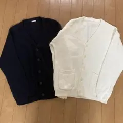 【GU】ローゲージ カーディガン ざっくり編み2枚セット