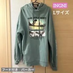 iNGNi フード付き　パーカー　Lサイズ