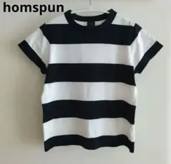 homspun ホームスパン 天竺半袖Tシャツ 6271 ボーダーのサムネイル