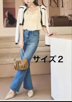 H&M新作 レースディテール リネンブレンドトップス - メルカリ