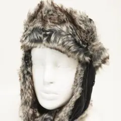 NEW ERA フライトキャップ【L】ブラック トラッパー コーデュロイ 耳当て
