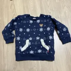 ミキハウス　ネイビー トレーナー 100cm