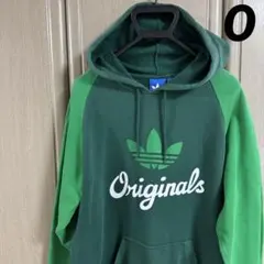 アディダスオリジナルス フード付きパーカー Oサイズ/グリーン/フーディー