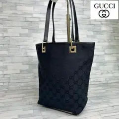 極美品　130 GUCCI グッチ　ハンドバッグ　トートバッグ　GG柄　vz7のサムネイル