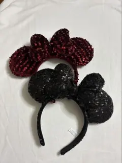 ミッキー、ミニー、スパンコール、カチューシャ （希望があればバラ売りも可能）