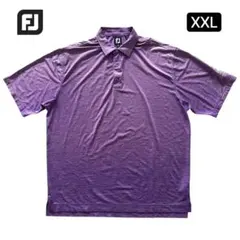 FootJoy　ポロシャツ　パープル　XXLサイズ　ビッグサイズ　ゴルフのサムネイル