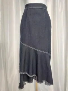 美品　AZUL BY MOUSSY デニム ロングスカート マーメイド フレア