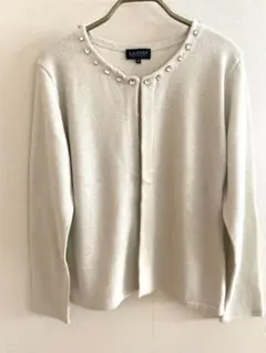 ランバンコレクション　ビジュー付きカーディガンのサムネイル
