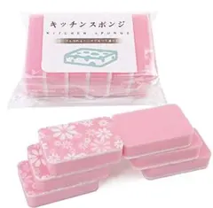 キッチンスポンジ 6個入り食器洗いスポンジ　可愛い　スポンジのサムネイル