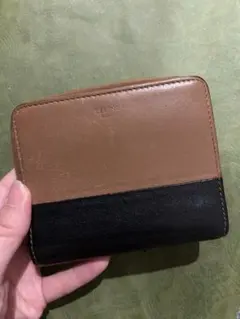 CELINE 二つ折り財布 バイカラー レザー　ヴィンテージ　セリーヌのサムネイル