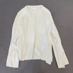 earth music&ecology アイボリー長袖ニット