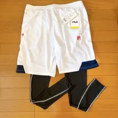 【新品未使用】FILA フィラ ショートパンツとレギンスセット Mサイズ