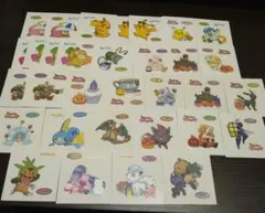 ポケモンパンシール　　サマー　ハロウィン　　クリスマス　デコキャラシール
