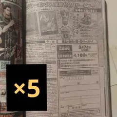 トレジャーボックス応募者全員サービス レベッカ 応募シートのみ 5枚