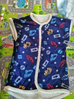 車と星のプリント スリーパー 120~130cm