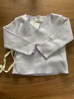 新品未使用♡ 紫ラベンダー色　カシュクール　80サイズ