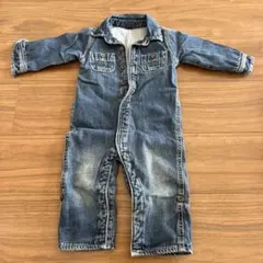 美品 baby gap デニムロンパース 80