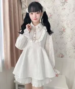 ROJITA バッグリボンレースセットアップ ホワイト
