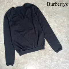 Burberrys バーバリー ウール100% Ｖネック 長袖 ニット セーター