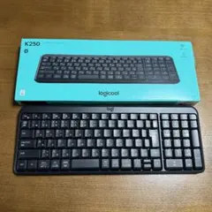 未使用★logicool ロジクール K250 ワイヤレスキーボード テンキー付のサムネイル
