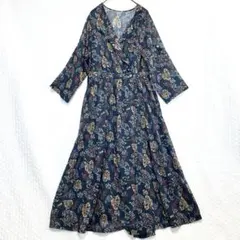 フリークスストア♦︎花柄ロングワンピース F カシュクール ボタニカル 羽織り