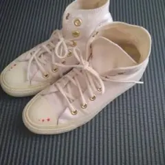 CONVERSE ハイカットスニーカー ホワイト ゴールドのサムネイル