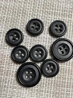 ブラック　スーツボタン　5
