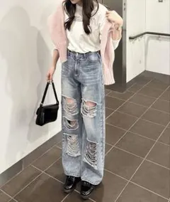 DREAM ARCHITECT バイカラー デニムパンツ L - メルカリ