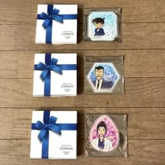 名探偵コナン キャラクターコースター3枚セット［コナン/毛利小五郎/上原由衣］