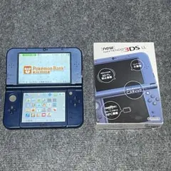 動作確認済　液晶美品Newニンテンドー3DSLL メタリックブルー 上画面IPS