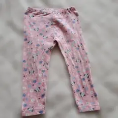 ミッキー 花柄 ピンク レギンス