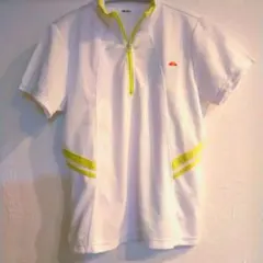 ellesse 真っ白ホワイト テニスウェア　胸周り86 丈54 レディース