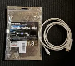MacLab. Mini DisplayPort - HDMI 変換ケーブル